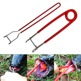 Maxbell Fish Mouth Spreader Sturdy for Fish Lover Portable Hook Remover Frog Remover Red