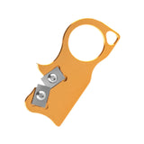 Maxbell Manual Knife Sharpener Handy Ergonomic Multipurpose for Camping Home Kitchen Gold