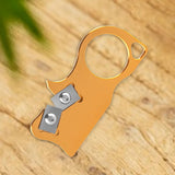 Maxbell Manual Knife Sharpener Handy Ergonomic Multipurpose for Camping Home Kitchen Gold