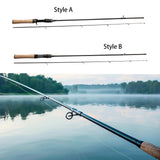 Maxbell Fishing Pole Equipment Lightweight Lure Pole Lure Rod 2 Sections Fishing Rod Style A