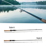 Maxbell Fishing Pole Equipment Lightweight Lure Pole Lure Rod 2 Sections Fishing Rod Style A