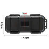 Maxbell EDC Tool Case Box Organizer Multifunctional Lightweight 17.6x8.5cm Dustproof Black