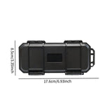 Maxbell EDC Tool Case Box Organizer Multifunctional Lightweight 17.6x8.5cm Dustproof Black
