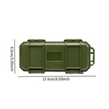 Maxbell EDC Tool Case Box Organizer Multifunctional Lightweight 17.6x8.5cm Dustproof Green