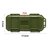 Maxbell EDC Tool Case Box Organizer Multifunctional Lightweight 17.6x8.5cm Dustproof Green