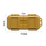 Maxbell EDC Tool Case Box Organizer Multifunctional Lightweight 17.6x8.5cm Dustproof Brown