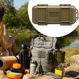 Maxbell EDC Tool Case Box Organizer Multifunctional Lightweight 17.6x8.5cm Dustproof Khaki