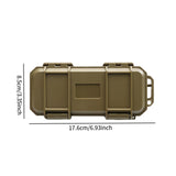 Maxbell EDC Tool Case Box Organizer Multifunctional Lightweight 17.6x8.5cm Dustproof Khaki
