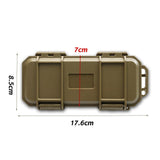 Maxbell EDC Tool Case Box Organizer Multifunctional Lightweight 17.6x8.5cm Dustproof Khaki