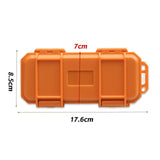 Maxbell EDC Tool Case Box Organizer Multifunctional Lightweight 17.6x8.5cm Dustproof Orange