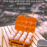 Maxbell Camping Egg Holder Egg Carriage Egg Container for Hiking Camping Backpacking Orange