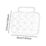 Maxbell Camping Egg Holder Egg Carriage Egg Container for Hiking Camping Backpacking Orange