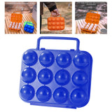 Maxbell Camping Egg Holder Egg Carriage Egg Container for Hiking Camping Backpacking Blue