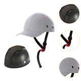 Maxbell Baseball Bump Hat Shockproof Men Baseball Cap for Hiking Backpacking Cycling Gray