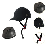 Maxbell Baseball Bump Hat Shockproof Men Baseball Cap for Hiking Backpacking Cycling Black