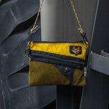 Maxbell Carrying Bag Water-resistant Portable Coin Bag for Cycling Fishing Climbing Yellow