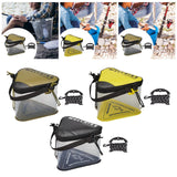 Maxbell Fishing Bucket Fish Bucket Portable Triangular for Camping Gardening Outdoor Green