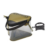 Maxbell Fishing Bucket Fish Bucket Portable Triangular for Camping Gardening Outdoor Green