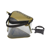 Maxbell Fishing Bucket Fish Bucket Portable Triangular for Camping Gardening Outdoor Green