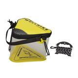 Maxbell Fishing Bucket Fish Bucket Portable Triangular for Camping Gardening Outdoor Yellow