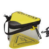 Maxbell Fishing Bucket Fish Bucket Portable Triangular for Camping Gardening Outdoor Yellow