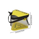 Maxbell Fishing Bucket Fish Bucket Portable Triangular for Camping Gardening Outdoor Yellow