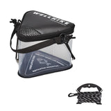 Maxbell Fishing Bucket Fish Bucket Portable Triangular for Camping Gardening Outdoor Black