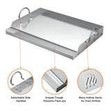 Maxbell Cooking Griddle Nonstick Flat Top Plate Insert for Grill Tailgating Camping