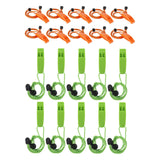 Maxbell 10 Pieces Emergency Whistle Safe Whistle for Kayak Mountain Climbing Camping Orange