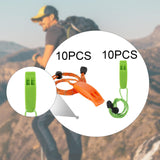 Maxbell 10 Pieces Emergency Whistle Safe Whistle for Kayak Mountain Climbing Camping Orange
