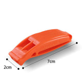 Maxbell 10 Pieces Emergency Whistle Safe Whistle for Kayak Mountain Climbing Camping Orange