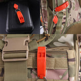 Maxbell 10 Pieces Emergency Whistle Safe Whistle for Kayak Mountain Climbing Camping Orange