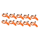 Maxbell 10 Pieces Emergency Whistle Safe Whistle for Kayak Mountain Climbing Camping Orange