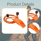 Maxbell 10 Pieces Emergency Whistle Safe Whistle for Kayak Mountain Climbing Camping Orange
