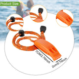 Maxbell 10 Pieces Emergency Whistle Safe Whistle for Kayak Mountain Climbing Camping Orange