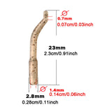 Maxbell 30x Carp Fishing Hook Kickers Outdoor Portable Soft Aligner Fishhook Sleeves Large 23mm
