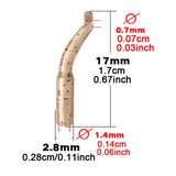 Maxbell 30x Carp Fishing Hook Kickers Outdoor Portable Soft Aligner Fishhook Sleeves Small 17mm