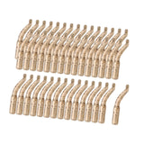 Maxbell 30x Carp Fishing Hook Kickers Outdoor Portable Soft Aligner Fishhook Sleeves Small 17mm