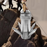 Maxbell Grappling Hook Multipurpose Folding Climbing Claw for Rock Climbing Outdoor 4 Claw