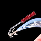 Maxbell Fishing Squid Jig Hook Repair Tool Ergonomic Wooden Handle Compact Versatile
