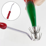 Maxbell Fishing Squid Jig Hook Repair Tool Ergonomic Wooden Handle Compact Versatile