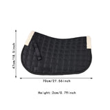 Maxbell Horse Riding Pad Bareback Pad Saddle Seat Comfort Cushion English Saddle Pad Black