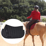 Maxbell Horse Riding Pad Bareback Pad Saddle Seat Comfort Cushion English Saddle Pad Black