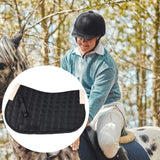 Maxbell Horse Riding Pad Bareback Pad Saddle Seat Comfort Cushion English Saddle Pad Black