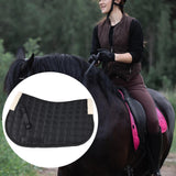 Maxbell Horse Riding Pad Bareback Pad Saddle Seat Comfort Cushion English Saddle Pad Black