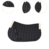 Maxbell Horse Riding Pad Bareback Pad Saddle Seat Comfort Cushion English Saddle Pad Black