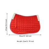 Maxbell Horse Riding Pad Bareback Pad Saddle Seat Comfort Cushion English Saddle Pad Red
