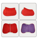 Maxbell Horse Riding Pad Bareback Pad Saddle Seat Comfort Cushion English Saddle Pad Red