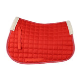 Maxbell Horse Riding Pad Bareback Pad Saddle Seat Comfort Cushion English Saddle Pad Red