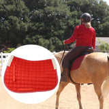 Maxbell Horse Riding Pad Bareback Pad Saddle Seat Comfort Cushion English Saddle Pad Red